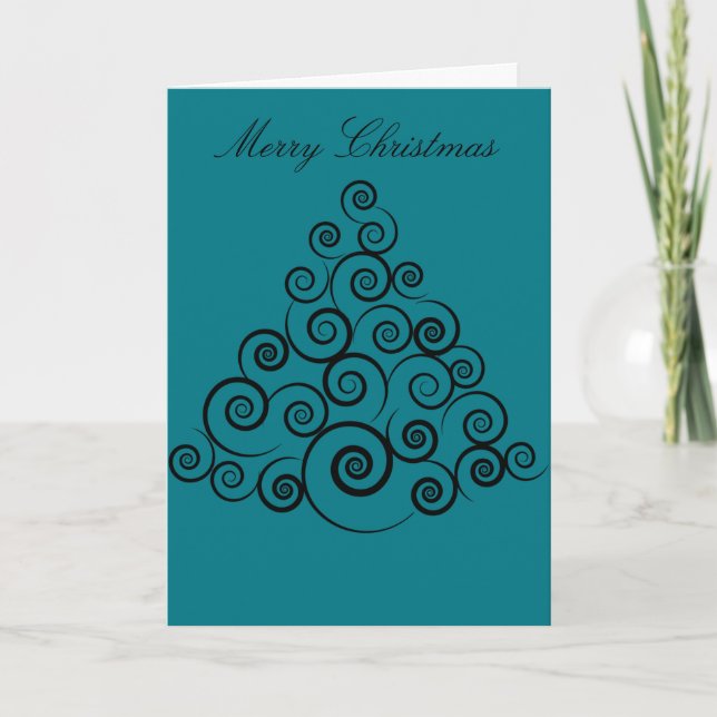 Carte abstraite de Joyeux Noël (enveloppes (Devant)