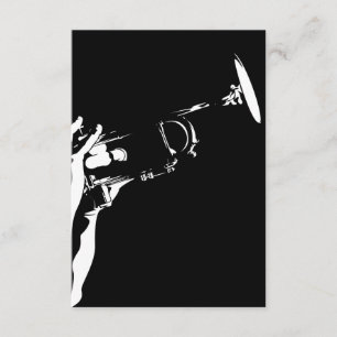 Carte Abstraite Jazz Trumpet RSVP