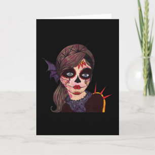 Carte Abstraite Journée Mexicaine De La Femme Morte
