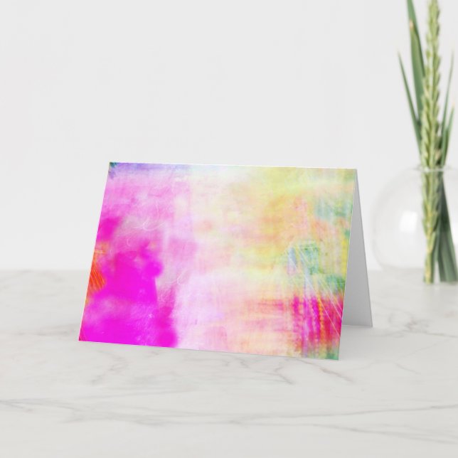 Carte Abstraite Pastel Blank Note (Devant)