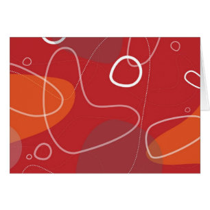 Carte abstraite Rétro-Moderne