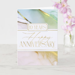Carte Abstraite souple 10e anniversaire de l'emplo