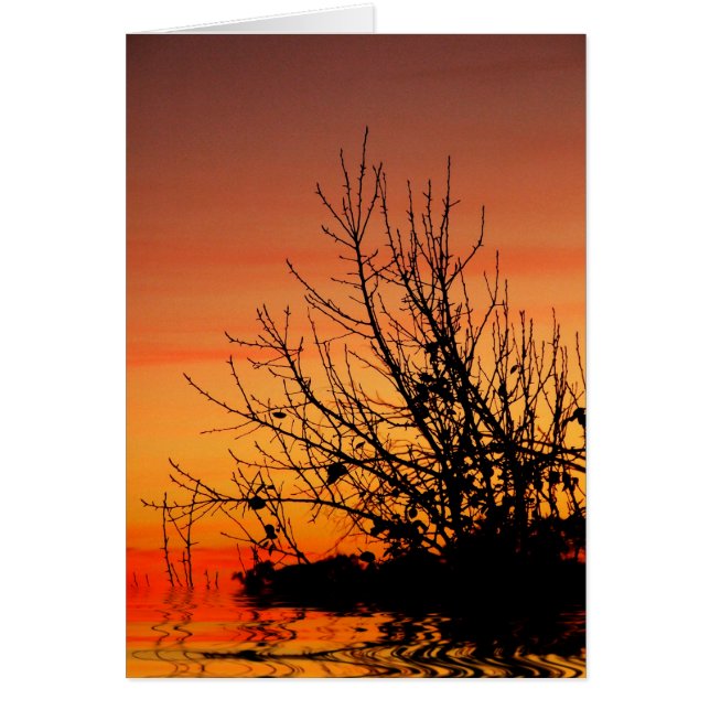 Carte Abstraite Sunset (Devant)