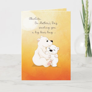 Carte Abuelita Fête des Mères Ours Serres pour toi