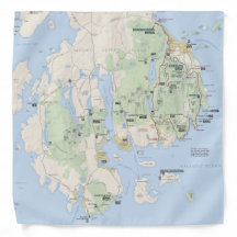 Carte acadienne bandana