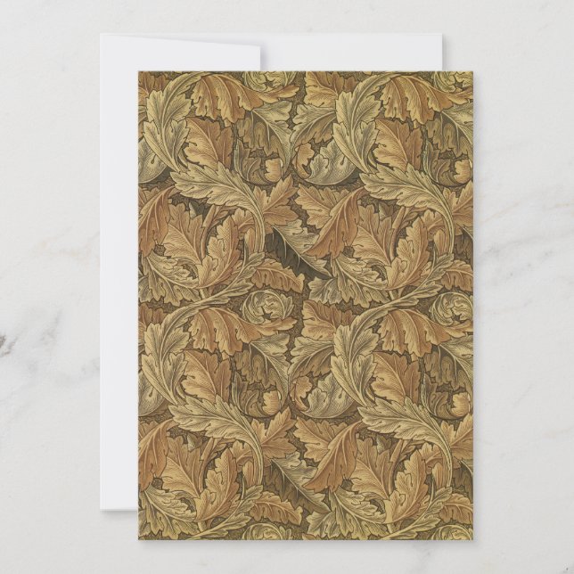 Carte Acanthus Feuilles de William Morris, Antique Texti (Devant)