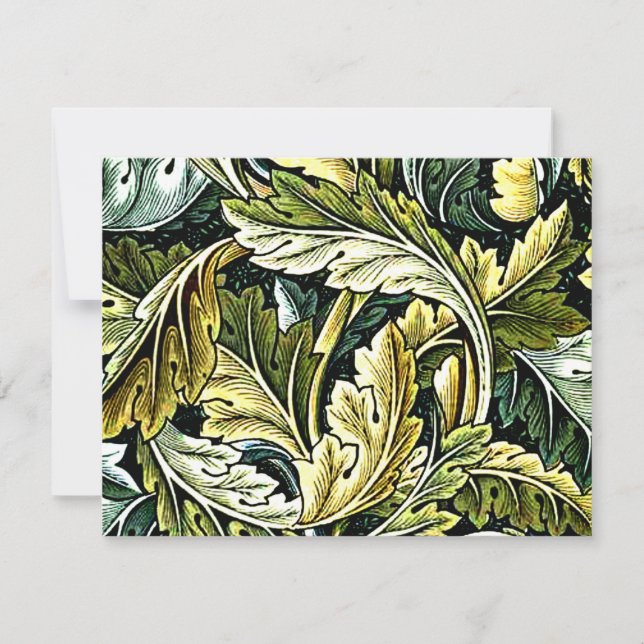 Carte Acanthus, le populaire motif William Morris (Devant)