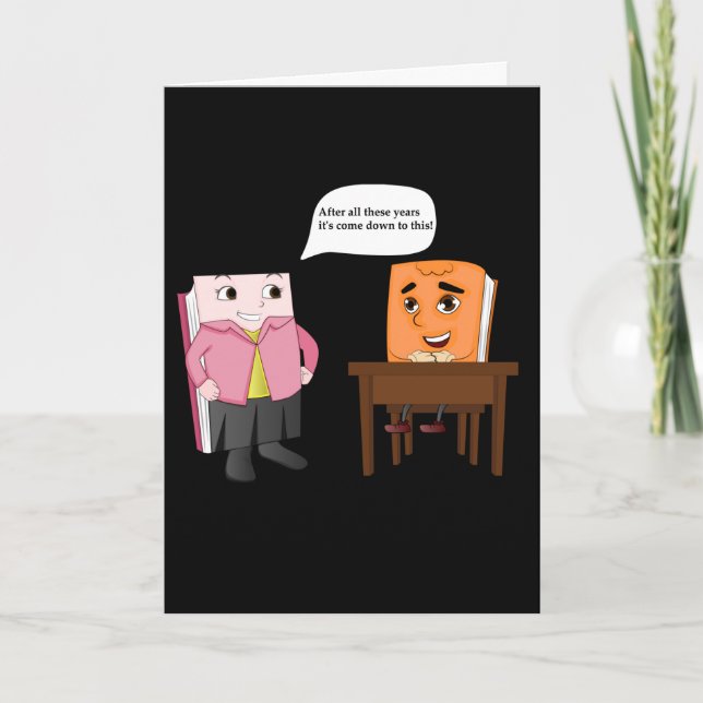 Carte Acceptation du collège - Jeune homme (Devant)