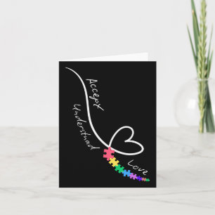 Carte Accepter l'amour comprendre l'autisme soutenir l'a