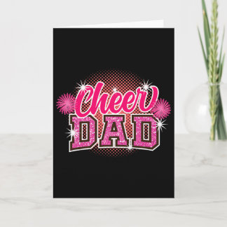 Carte Acclamer Papa Fête des Pères Cheerleader Papa Papa