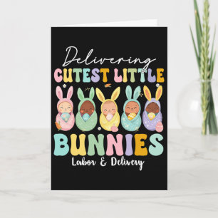 Carte Accouchement Des Lapins Les Plus Mignons Travail E