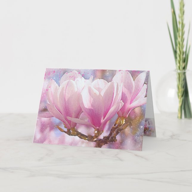 Carte accueil, carte, fleurs, anniversaire, image, perso (Devant)