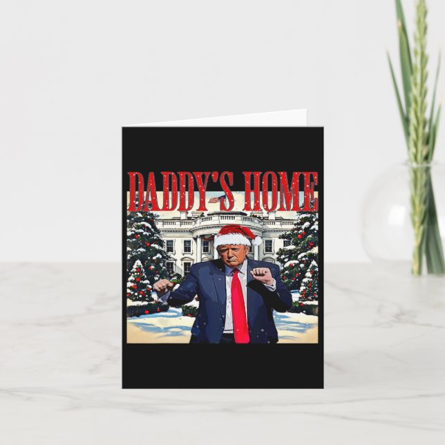 Carte Accueil de papa Edition Noël Maison Blanche Trump  (Devant)