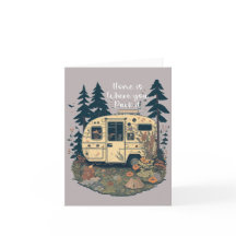 Accueil est l'endroit où vous le garez Camper Vint