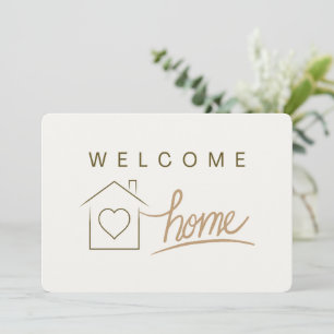 Carte Accueil Immobilier minimaliste Personnalisé