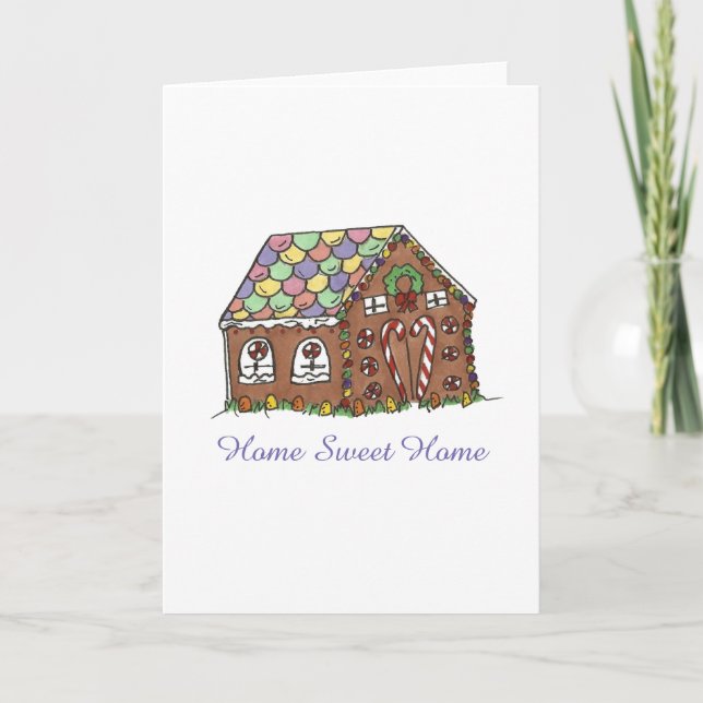 Carte Accueil Maison Douillette Maison en Pain d'Épice P (Devant)