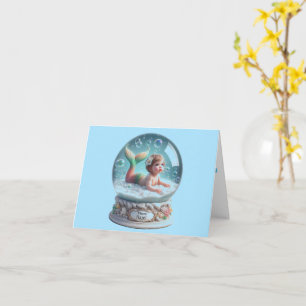 Carte Accueil personnalisé de sirène de bébé