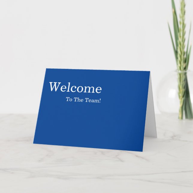 Carte Accueil simple et personnalisé (Devant)