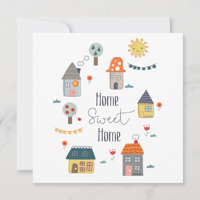 Carte Accueil Sweet Accueil Bienvenue (Devant)