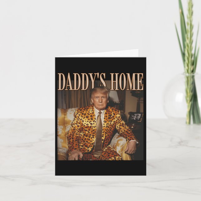Carte Accueil Trump Chemise Trump 2024 Leopard Funny Mag (Devant)