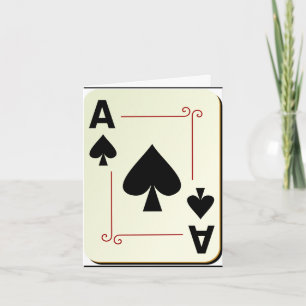 Carte ace of spade note card