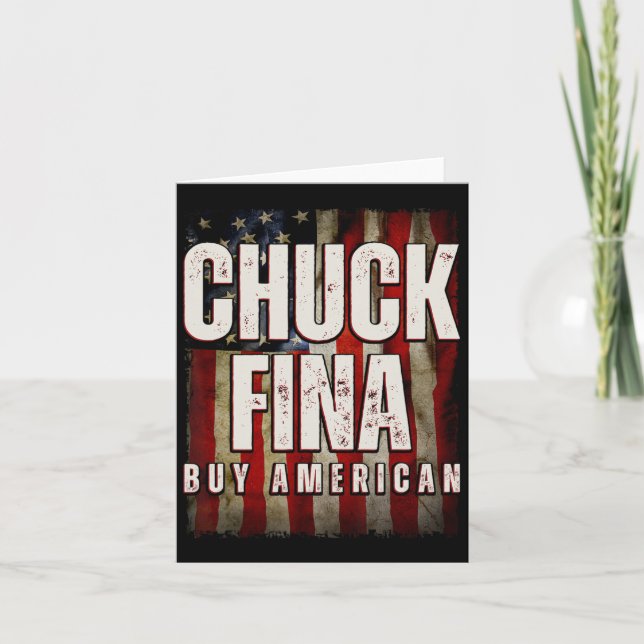 Carte Acheter American Chuck Fina Chine Jour de la libér (Devant)