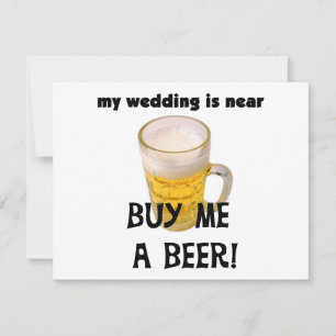 Carte Achetez-moi une bière Bachelor Party Tshirts et ca