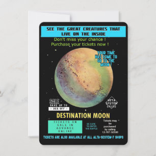 Carte Achetez un billet pour la Lune ! Espace Voyage pla
