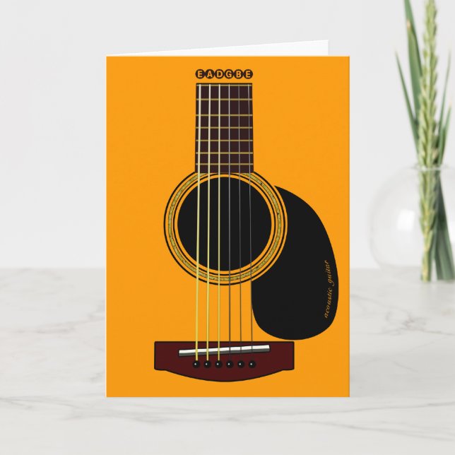 Carte acoustic guitar card (Devant)