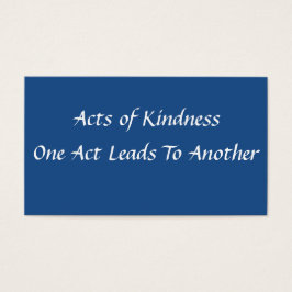 Carte Actes simples de gentillesse