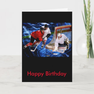 Carte Action au filet d'hockey