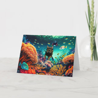 Carte Action Cats! Card