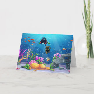 Carte Action Cats! Card