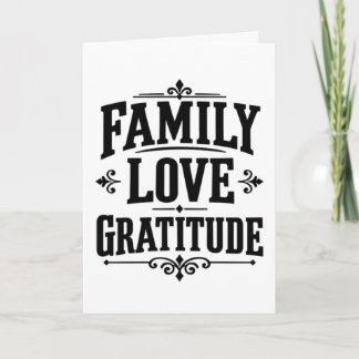 Carte Action de grâce familiale