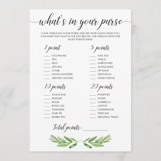 Carte Activité Fête des mariées verte Jeu de raid à la b (Devant)