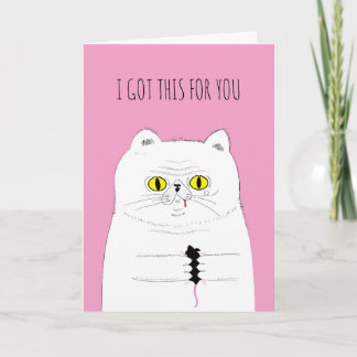 Carte actuelle de chat et de souris