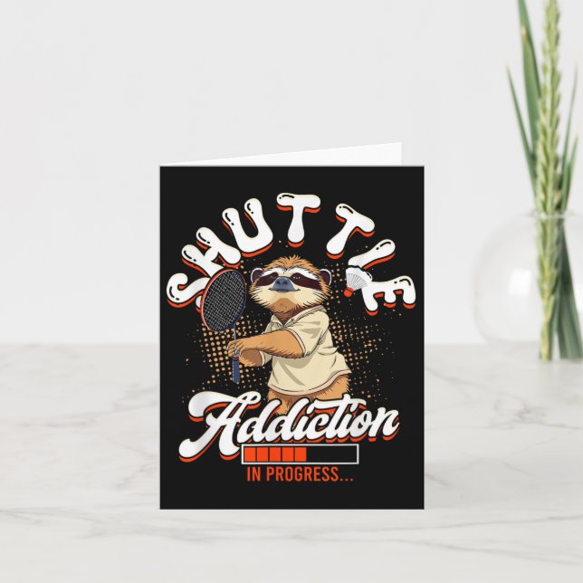 Carte Addiction Volant de badminton En Cours (Devant)