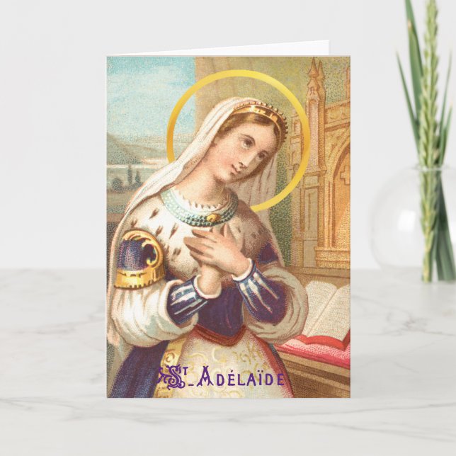 Carte Adelaide Style 1St. Adélaïde, Sainte impératrice r (Devant)