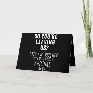 Carte adieu à un collègue, retraite, collègue, au revoir