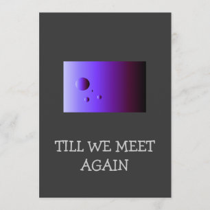 Carte Adieu >carte de voeux