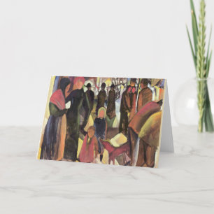 Carte Adieu, célèbre peinture d'August Macke