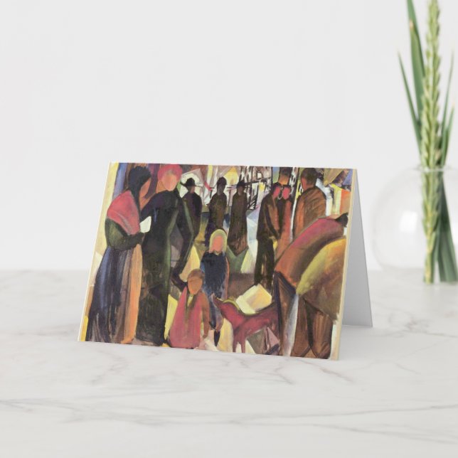 Carte Adieu, célèbre peinture d'August Macke (Devant)