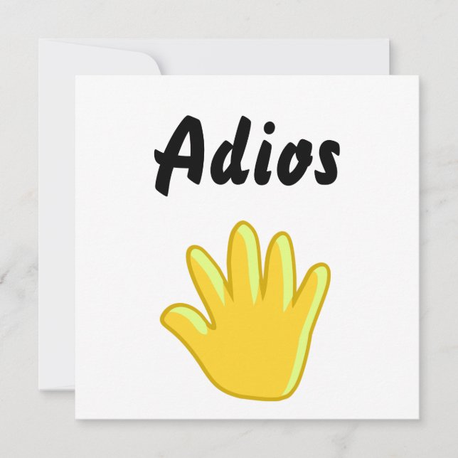 Carte Adios (Devant)
