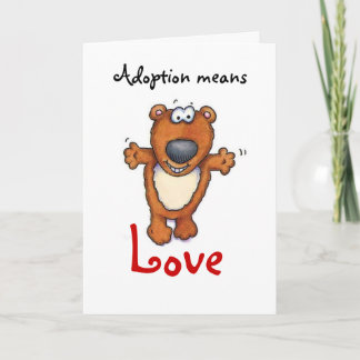 Carte adoption, amour