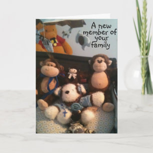 CARTE ADOPTION DU NOUVEAU BÉBÉ