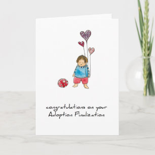 Carte adoption greeting card