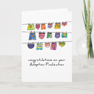 Carte adoption greeting card
