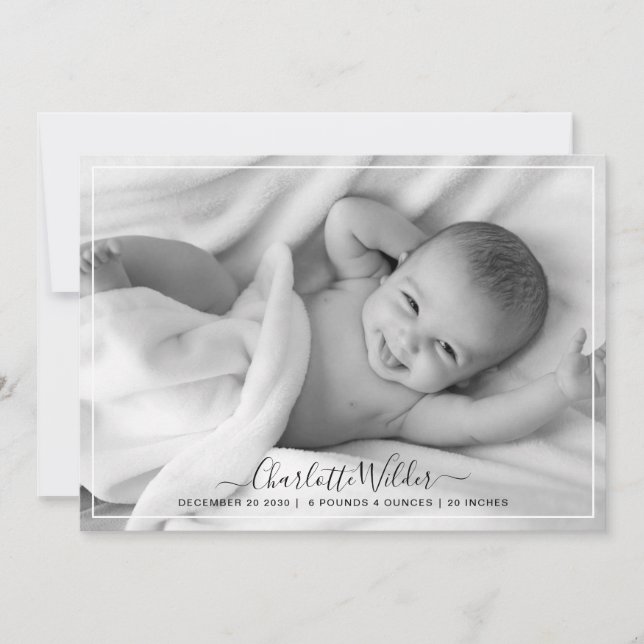 Carte Adorable 2 Photo Baby (Devant)