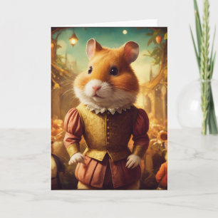 Carte Adorable Acteur de Hamster du milieu de l'été