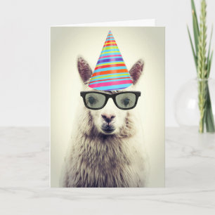 Carte Adorable Alpaca, Anniversaire